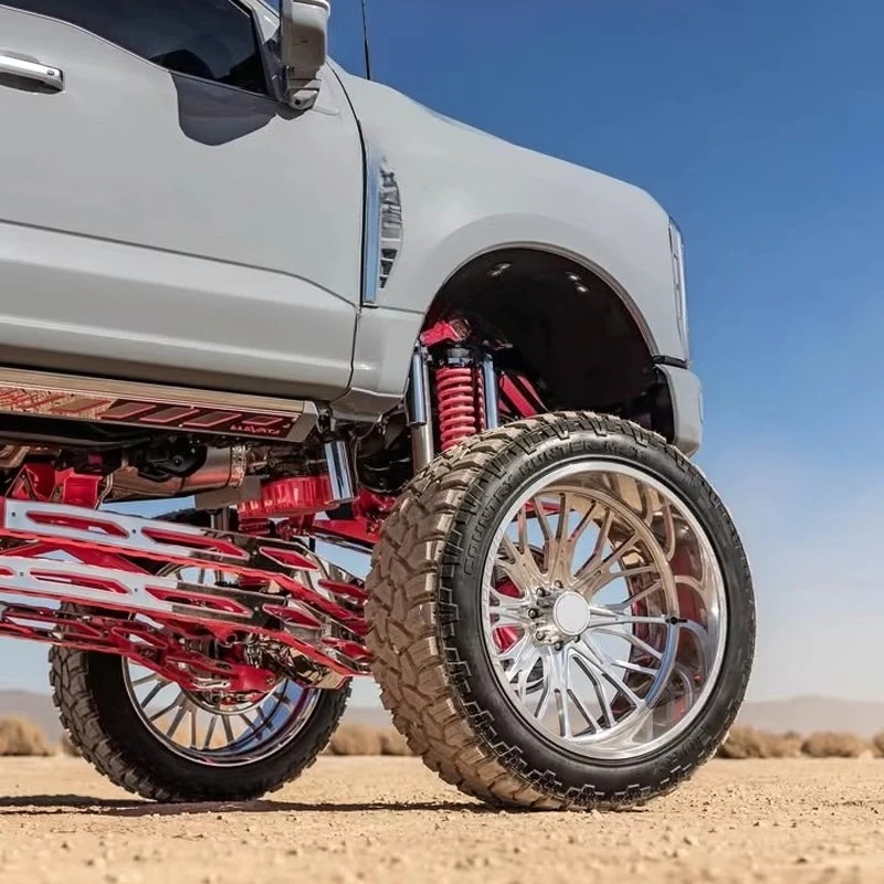 Customized Polished Floating Caps Aluminum Forged Truck Wheels for RAM  GMC Chevy 5x5.5 6x5.5 8x6.5 8x180 8x170 Wheel